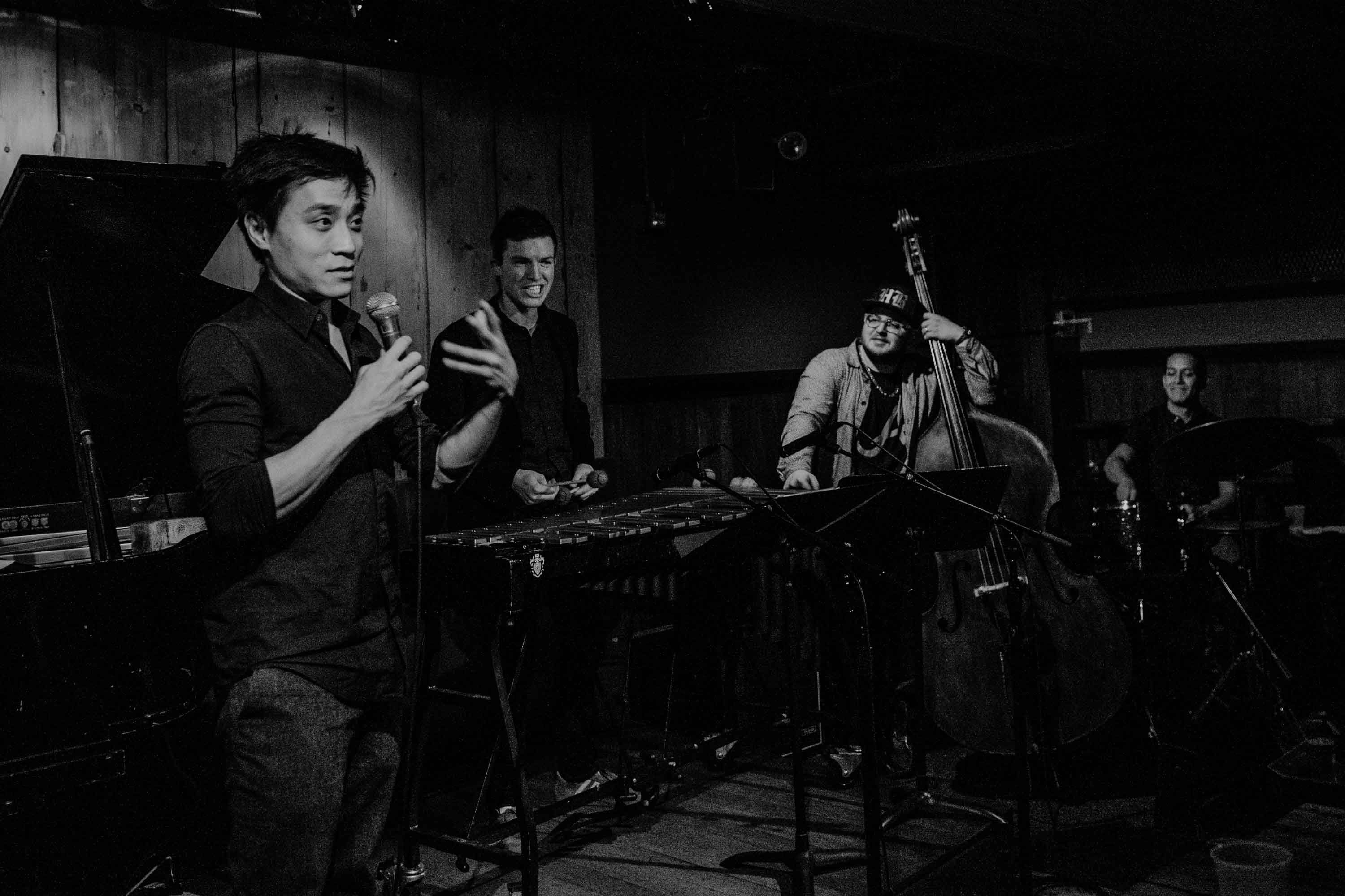 Photo of performance with Grady Tesch, Sebastian Chiriboga, Michael Feinberg — Rockwood Music Hall, NYC